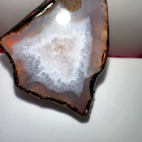 Natural Agate Stone Ring - Picture 2 of 5